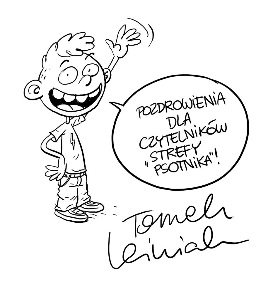 "Hej, Jędrek! Masz cykora!" ilustracja Tomasza Leśniaka