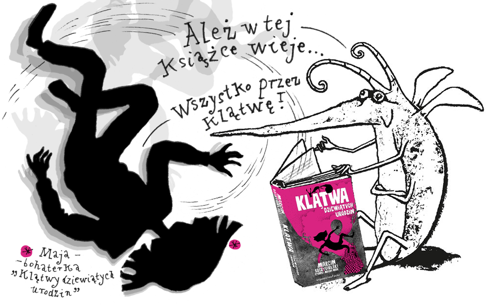 "Klątwa dziewiątych urodzin" ilustracja Magdy Wosik