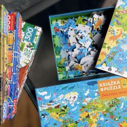 Puzzle z książką dla dzieci od Wilga Play