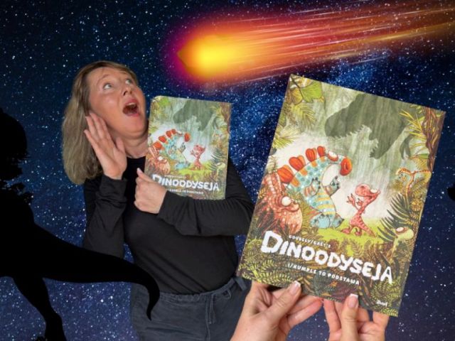 Dinoodyseja trzymający w napięciu komiks o dinozaurach